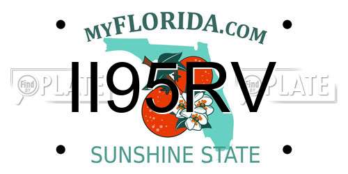 II95RV Florida License Plate