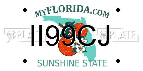 II99CJ Florida License Plate