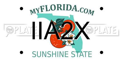 IIA2X Florida License Plate