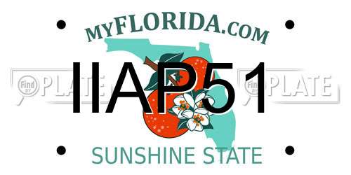 IIAP51 Florida License Plate