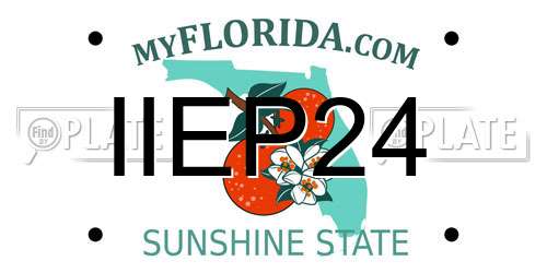IIEP24 Florida License Plate