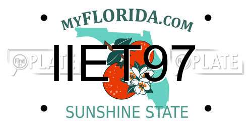 IIET97 Florida License Plate