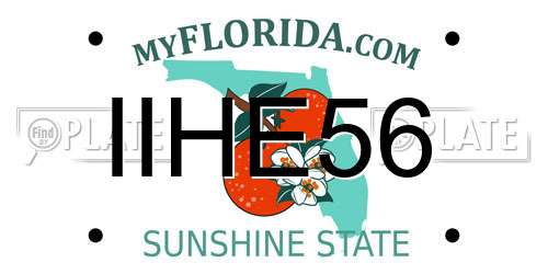 IIHE56 Florida License Plate