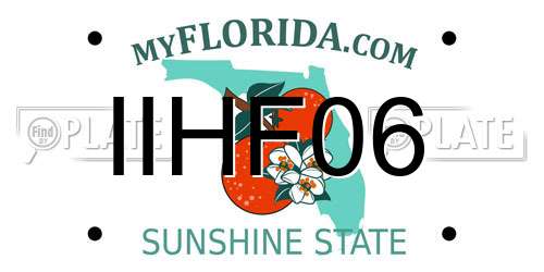 IIHF06 Florida License Plate
