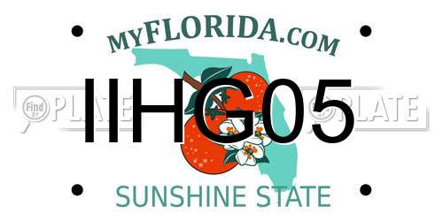 IIHG05 Florida License Plate