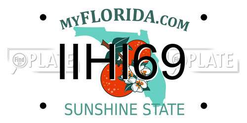 IIHI69 Florida License Plate