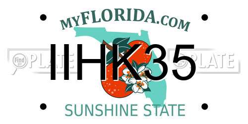 IIHK35 Florida License Plate