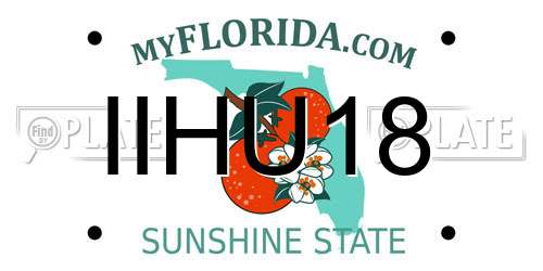 IIHU18 Florida License Plate
