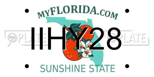 IIHY28 Florida License Plate