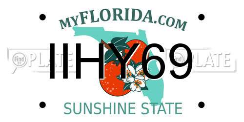IIHY69 Florida License Plate