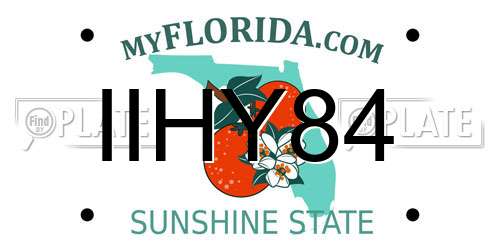 IIHY84 Florida License Plate