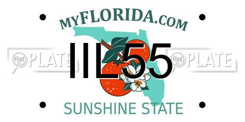 IIL55 Florida License Plate