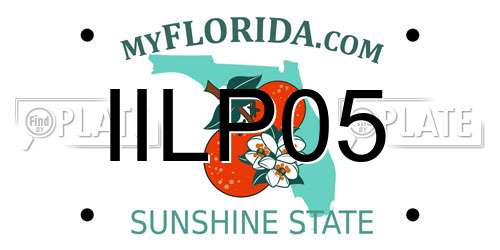 IILP05 Florida License Plate