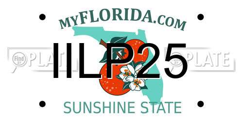 IILP25 Florida License Plate