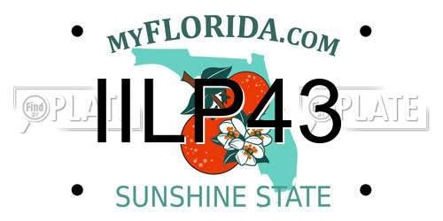IILP43 Florida License Plate