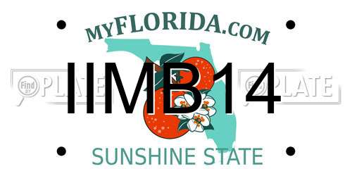 IIMB14 Florida License Plate