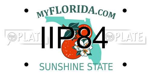 IIP84 Florida License Plate