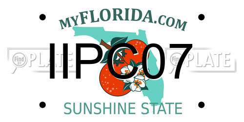 IIPC07 Florida License Plate