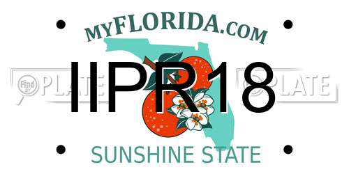 IIPR18 Florida License Plate