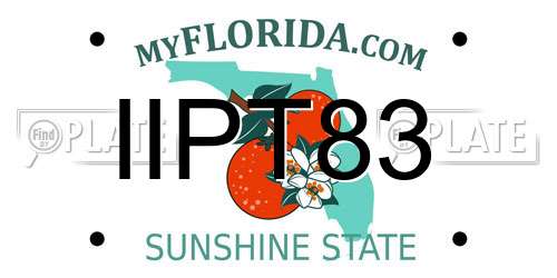 IIPT83 Florida License Plate
