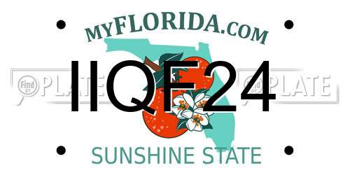 IIQF24 Florida License Plate