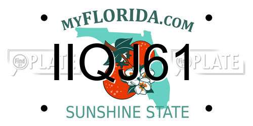 IIQJ61 Florida License Plate