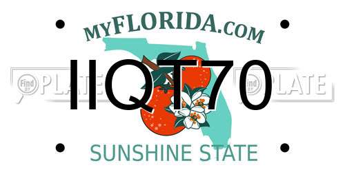 IIQT70 Florida License Plate