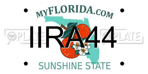 IIRA44 Florida License Plate