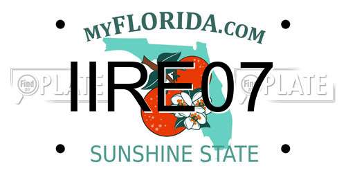 IIRE07 Florida License Plate
