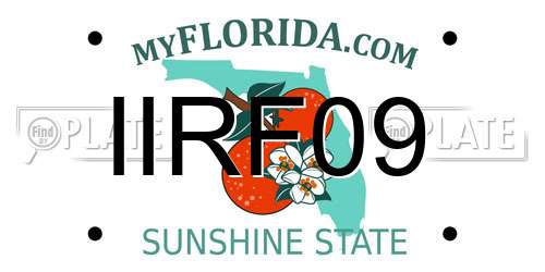 IIRF09 Florida License Plate