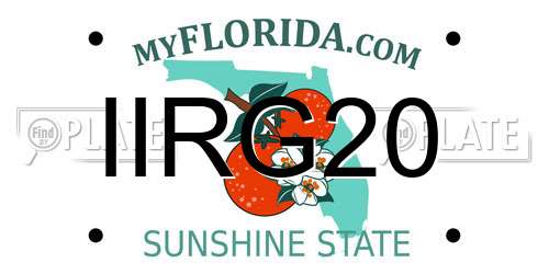 IIRG20 Florida License Plate