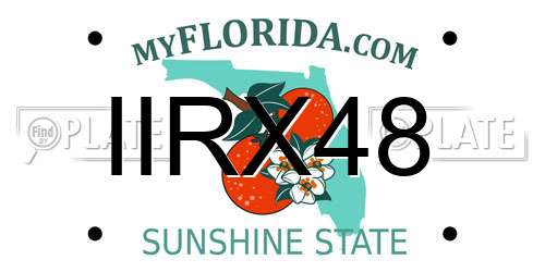 IIRX48 Florida License Plate