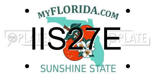 IIS27E Florida License Plate
