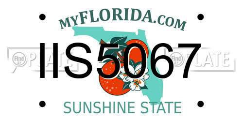 IIS5067 Florida License Plate