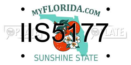 IIS5177 Florida License Plate
