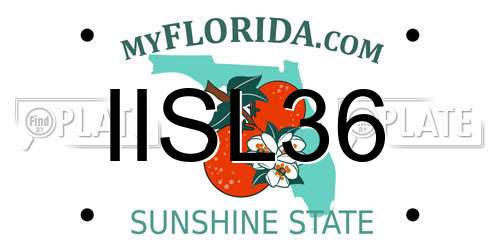 IISL36 Florida License Plate