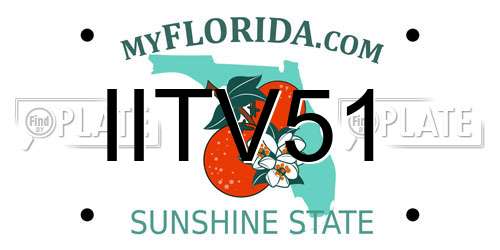 IITV51 Florida License Plate