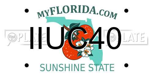 IIUC40 Florida License Plate