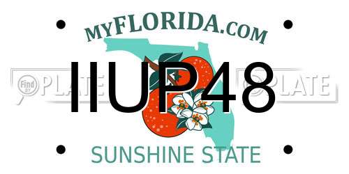 IIUP48 Florida License Plate