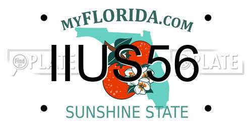 IIUS56 Florida License Plate