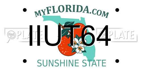 IIUT64 Florida License Plate