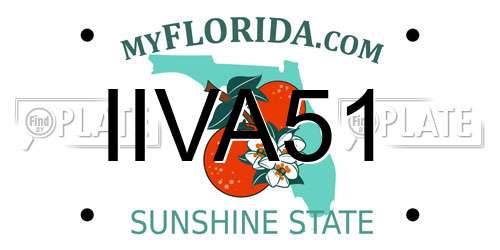 IIVA51 Florida License Plate