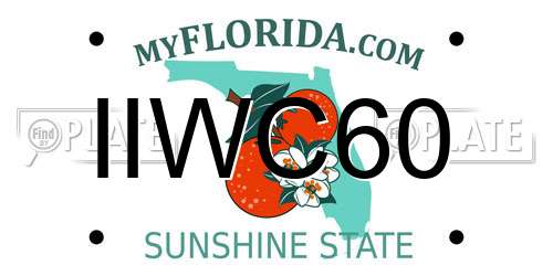 IIWC60 Florida License Plate