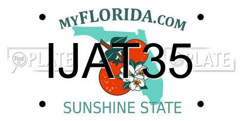 IJAT35 Florida License Plate