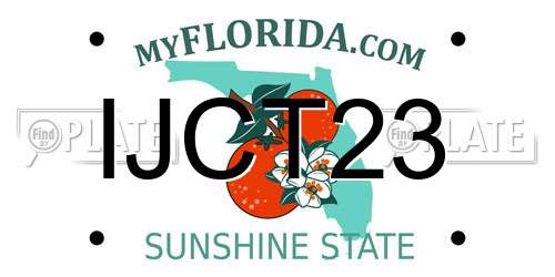 IJCT23 Florida License Plate