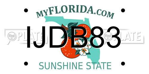 IJDB83 Florida License Plate