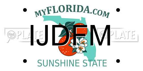 IJDFM Florida License Plate