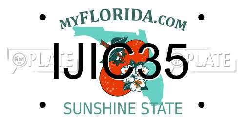 IJIC35 Florida License Plate