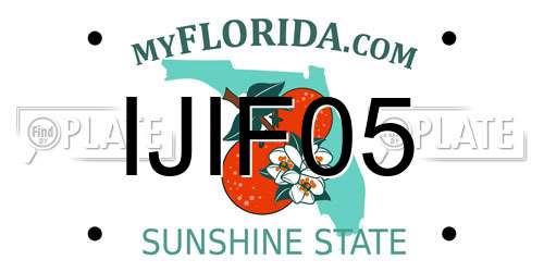 IJIF05 Florida License Plate