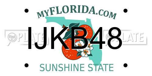 IJKB48 Florida License Plate